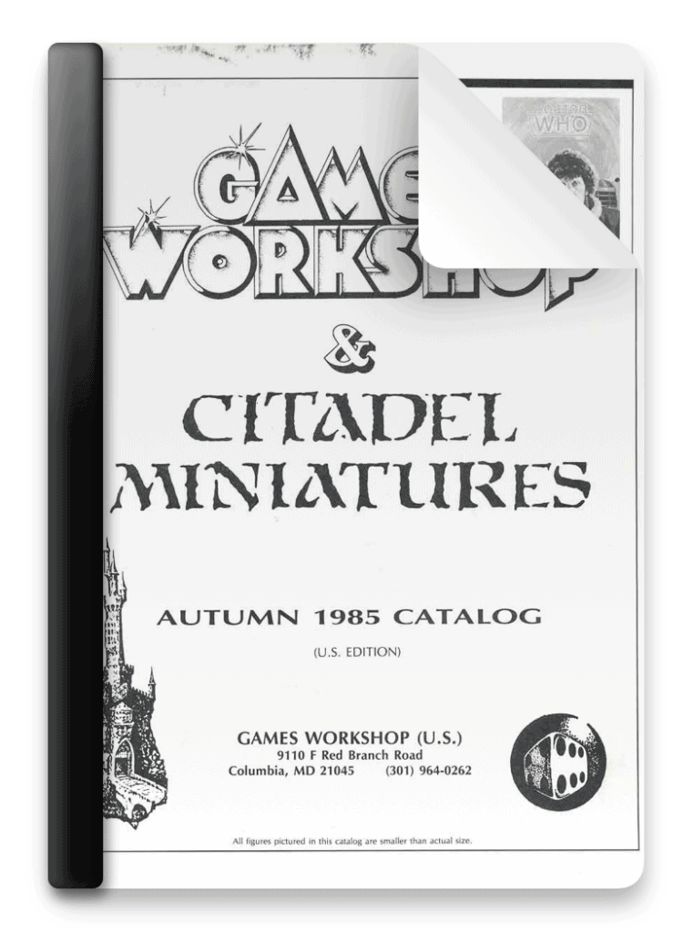 1985 Citadel Miniatures Catalog US Free PDF Download Build