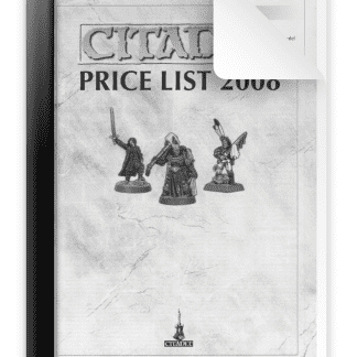 2008 Citadel Price List Catalogue