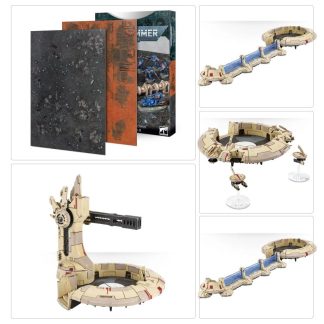 44x30 Tau Empire Tidewall Battlefield Completed Model Set