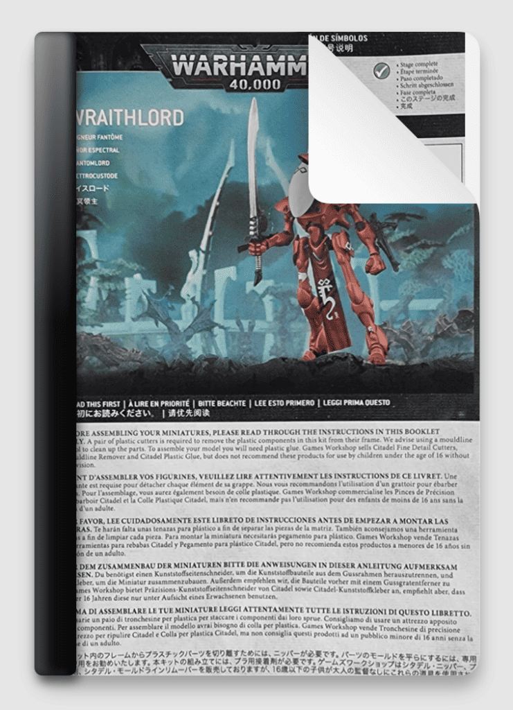 Wraithlord Runes Craftworlds Wraithlord Instructions Free Download - Build Instructions