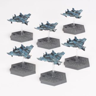 Aeronautica Imperialis Tau Air Caste Barracuda Fighters Completed Model Set