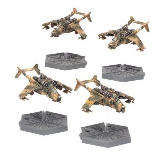 Aeronautica Imperialis Valkyrie Assault Carriers Completed Model Set