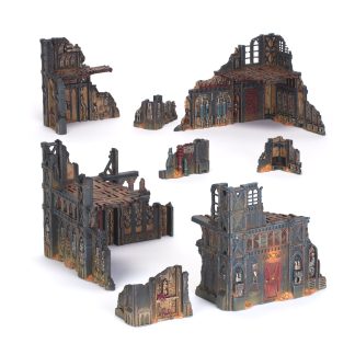 Battlefield Armageddon Manufactorum Ruins Completed Model Set