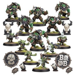 Black Orc Blood Bowl Team The Thunder Valley Greenskins Completed Model Set