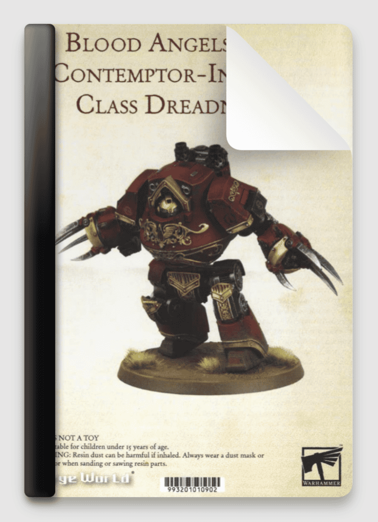 Blood Angels Legion Contemptor-Incaendius Class Dreadnought ...