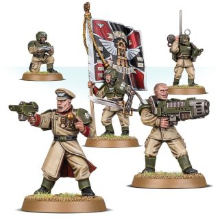 Cadian Command Squad Completed Model Set