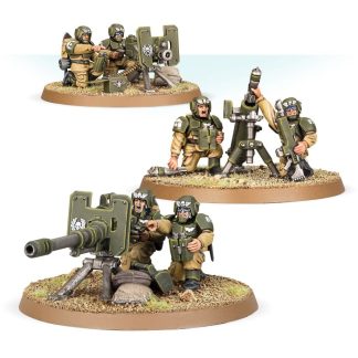 Cadian Heavy Weapon Squad Completed Model Set
