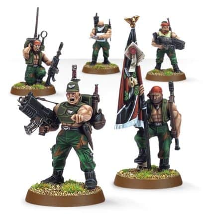 Catachan Command Squad Completed Model Set
