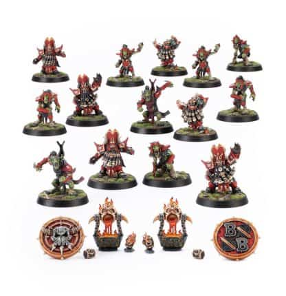Chaos Dwarf Blood Bowl Team The Zharr Naggrund Ziggurats Completed Model Set