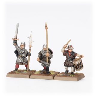 Classic Men At Arms With Halberds Command Completed Model Set