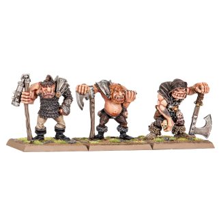 Classic Mercenary Ogres with Great Weapons Completed Model Set