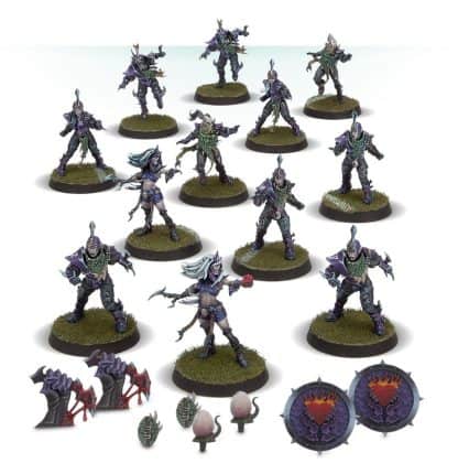 Dark Elf Blood Bowl Team Naggaroth Nightmares Completed Model Set