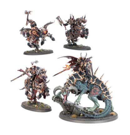 Dawnbringers Slaves To Darkness Abraxias Varanspear Completed Model Set
