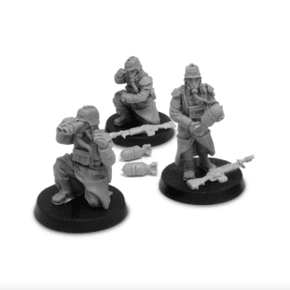 Death Korps of Krieg Thudd Gun Crew Completed Model Set