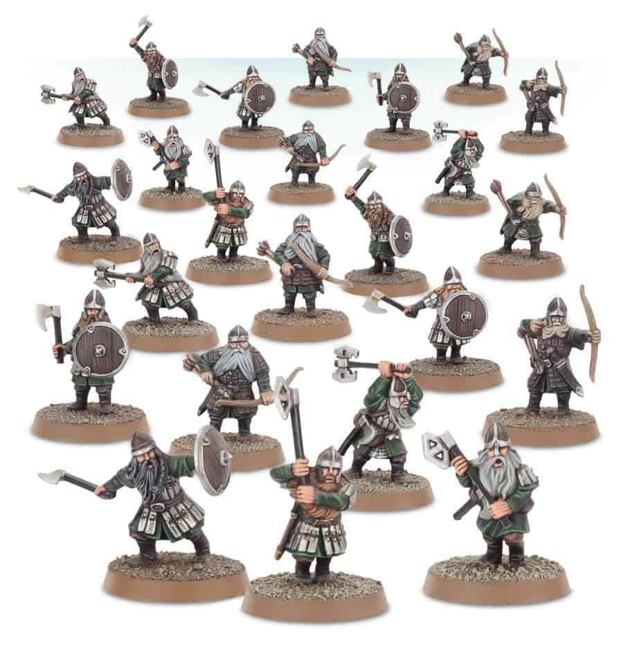 Dwarf Warriors Middle Earth Completed Model Set