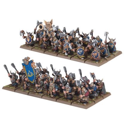 Dwarf Warriors The Old World Completed Model Set