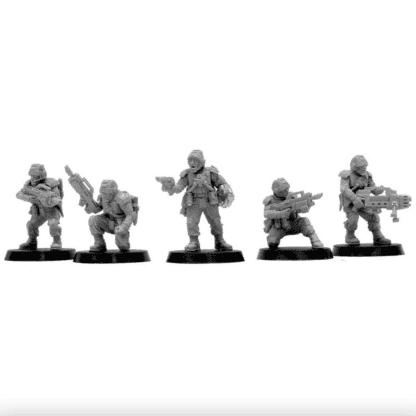 Elysian Command HQ Squad Completed Model Set