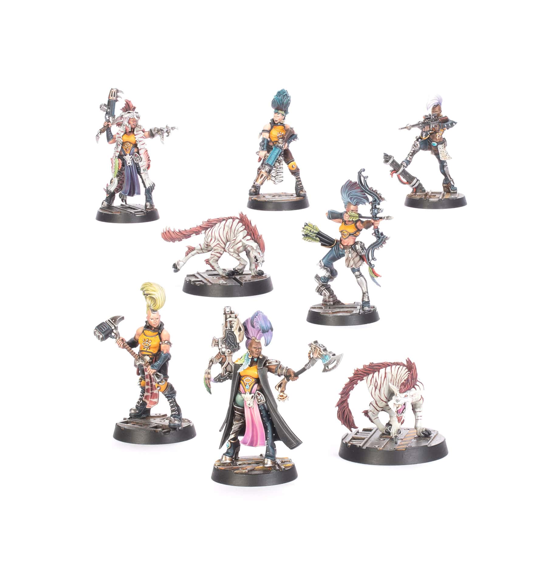 Escher Matriarchs and Phyrr Cats Completed Model Set
