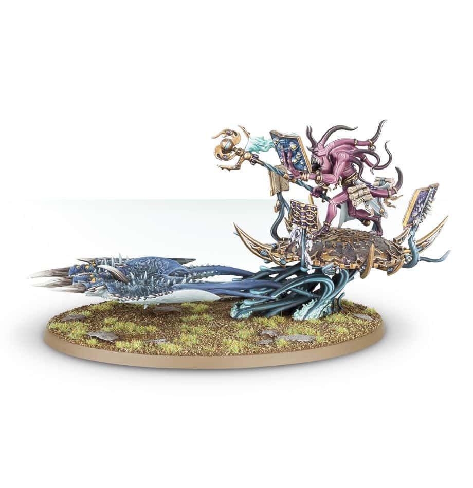 Fateskimmer Herald of Tzeentch on Burning Chariot Completed Model Set