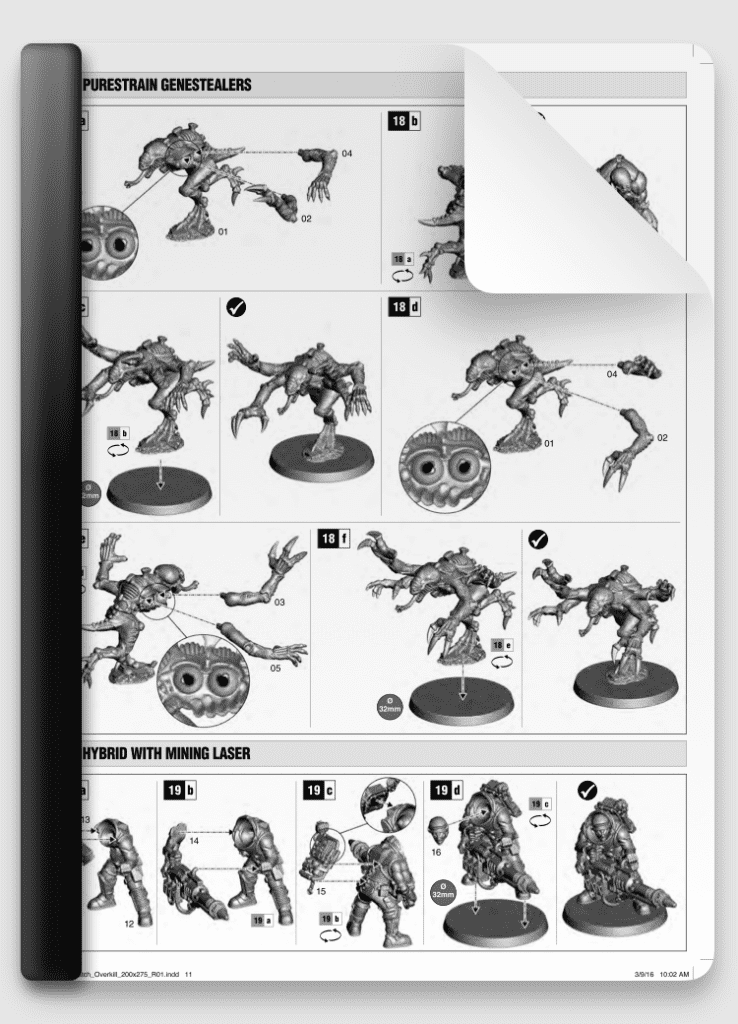 Purestrain Genestealers Instructions Free Download Build Instructions