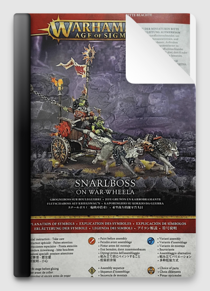 Gloomspite Gitz Snarlboss on War Wheela or Frazzlegit Shaman on War Wheela