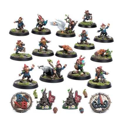 Gnome Blood Bowl Team The Glimdwarrow Groundhogs Completed Model Set