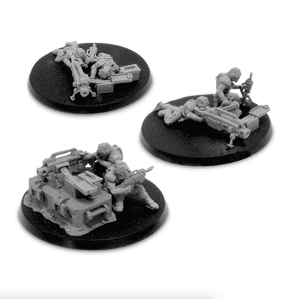 Imperial Guard Elysian Heavy Bolter Squad Completed Model Set