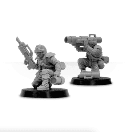 Imperial Guard Elysian Missile Squad Completed Model Set