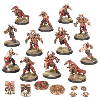 Khorne Blood Bowl Team Skull tribe Slaughterers Completed Model Set