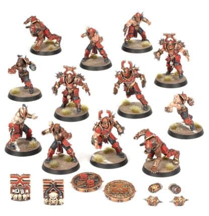 Khorne Blood Bowl Team Skull tribe Slaughterers Completed Model Set