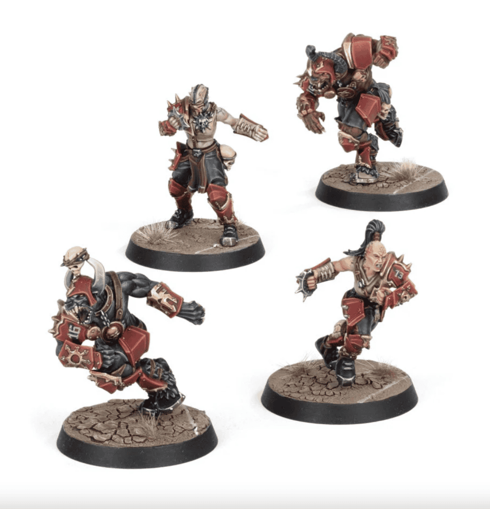 Games Workshop Khorne Team – Blood Bowl / Warhammer Age Of Sigmar Miniatures