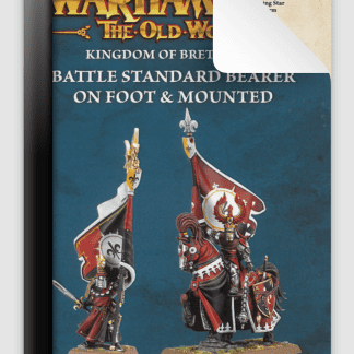 Kingdom of Bretonnia Battle Standard Bearer on Foot and Mounted