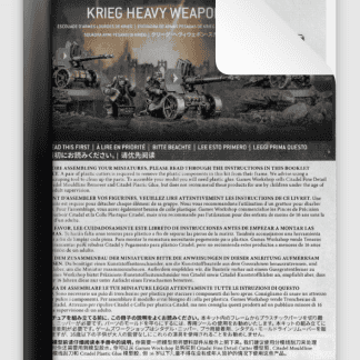 Krieg Heavy Weapons Squad Instructions HQ Scans