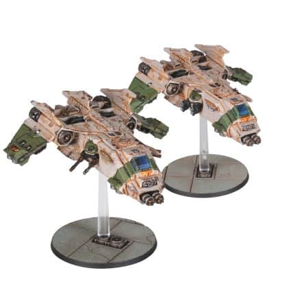 Legions Imperialis Fire Raptor Squadron Completed Model Set