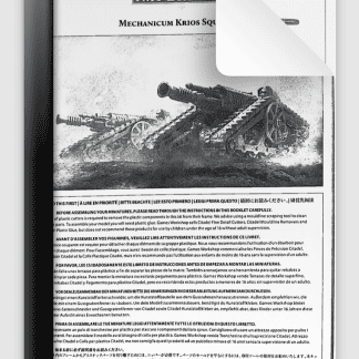 Legions Imperialis Mechanicum Krios Squadron Instructions