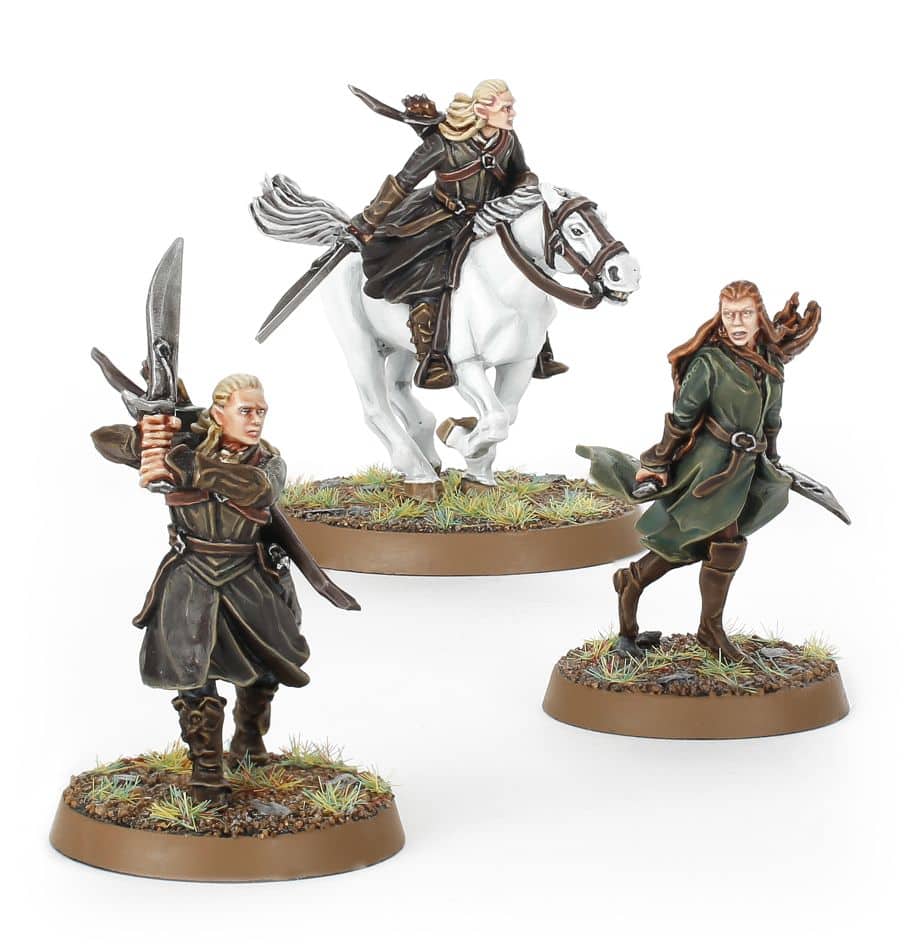 Legolas Greenleaf and Tauriel Mirkwood Hunters Completed Model Set