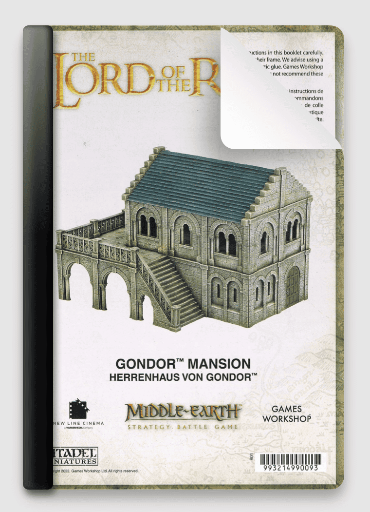 thumbnail image 2 of Games Workshop Gondor Mansion Terrain - Lord Of The Rings Middle-Earth Strategy Battle Game 2023 2 of 5