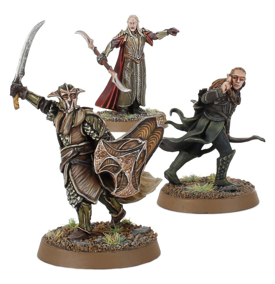 Mirkwood Elf Captains Completed Model Set
