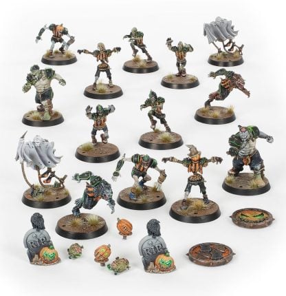 Necromantic Horror Blood Bowl Team The Wolfenburg Crypt Stealers Completed Model Set