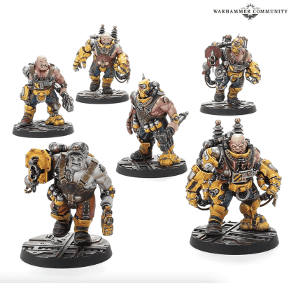 Necromunda Slave Ogryn Gang Completed Model Set