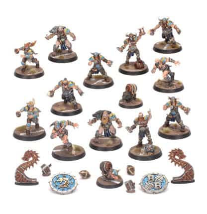Norse Blood Bowl Team Norsca Rampagers Completed Model Set