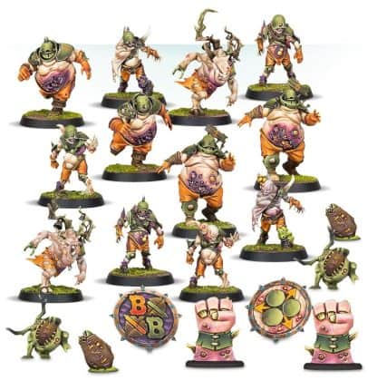 Nurgles Rotters Nurgle Blood Bowl Team Completed Model Set