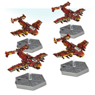 Ork Air Waaagh Fighta Bommerz Completed Model Set