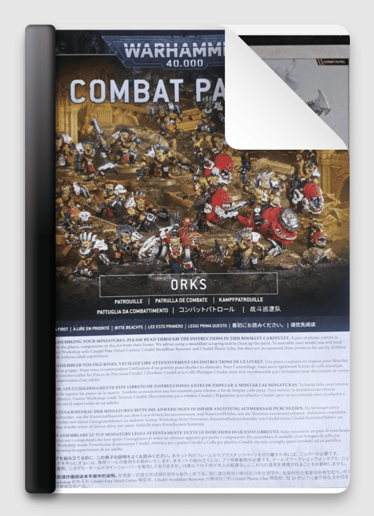 Combat Patrol Orks, New 2024 Instructions Free Download - Build Instructions