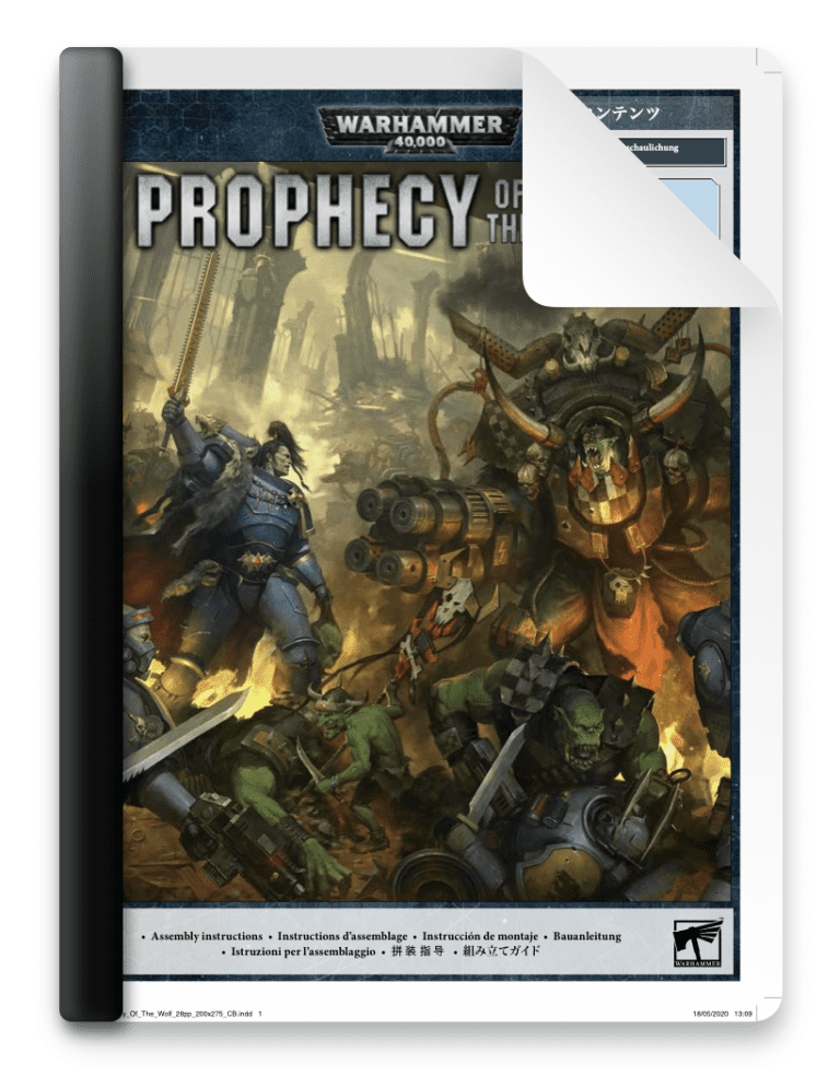 Warhammer 40K Prophecy of the Wolf Box Set Instructions Free