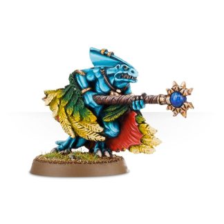 Skink Priest With Feathered Cloak Completed Model Set