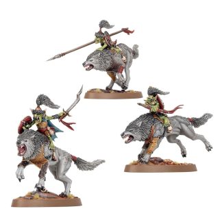 Snarlboss and Wolfgit Retinue Completed Model Set