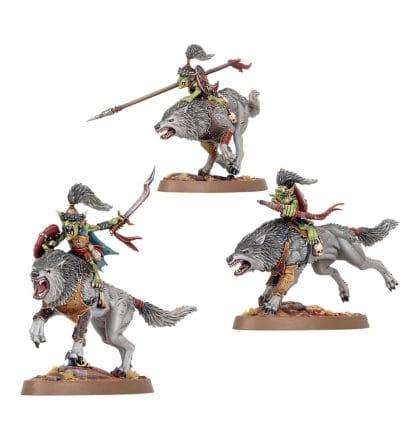Snarlboss and Wolfgit Retinue Completed Model Set