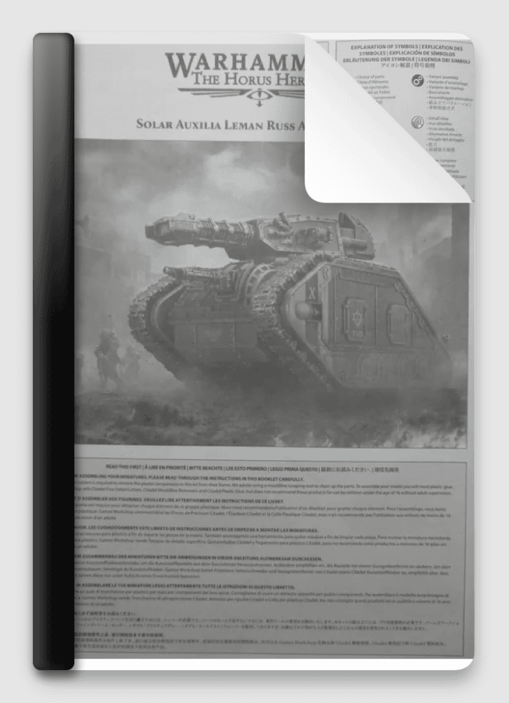 Solar Auxilia Leman Russ Assault Tank Instructions Free Download