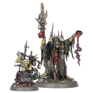 Swampcalla Shaman With Pot Grot Completed Model Set